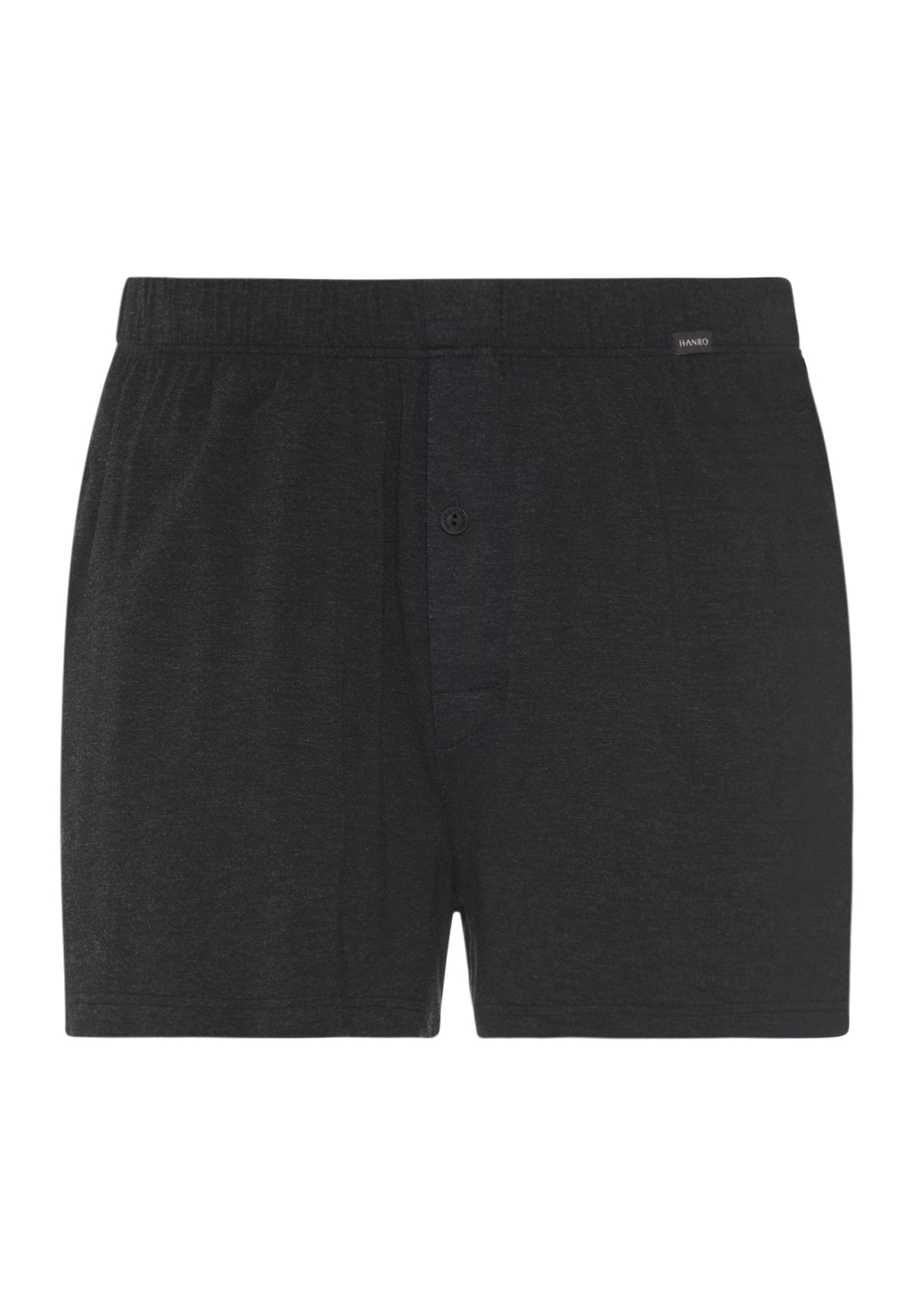 Casuals Single Jersey Boxer With Button Fly | Charcoal Melange 73207-3132