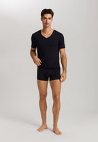 Clean Cut Seamless V-Neck T-Shirt | Black 73251-019