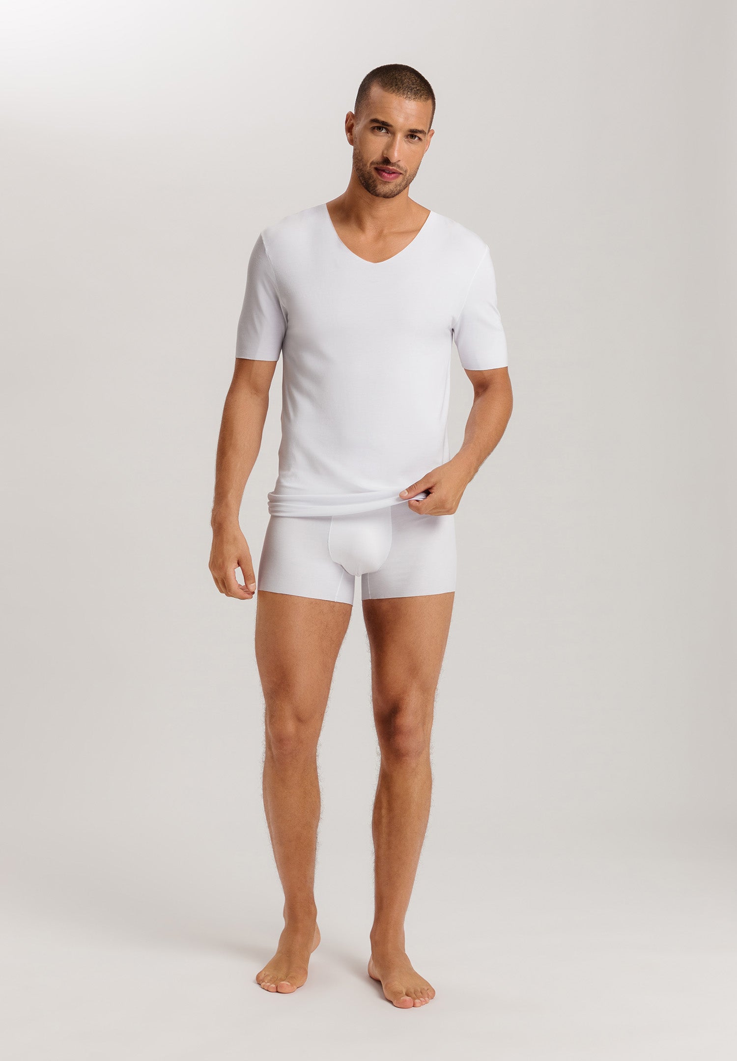 Clean Cut Seamless V-Neck T-Shirt | White 73251-101
