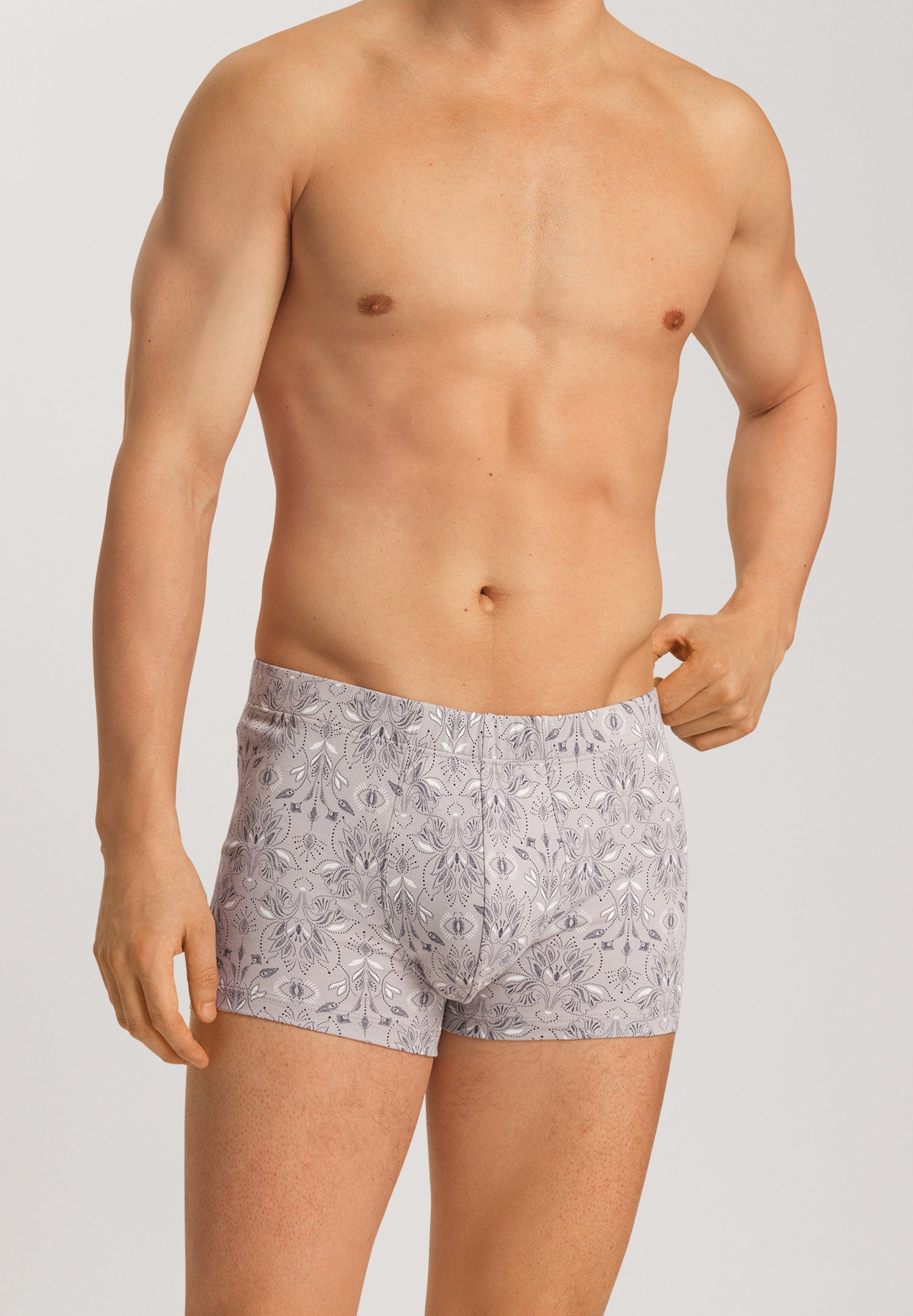 73289 Fancy Jersey BOXER BRIEFS - 2193 Pin Patternwork Light