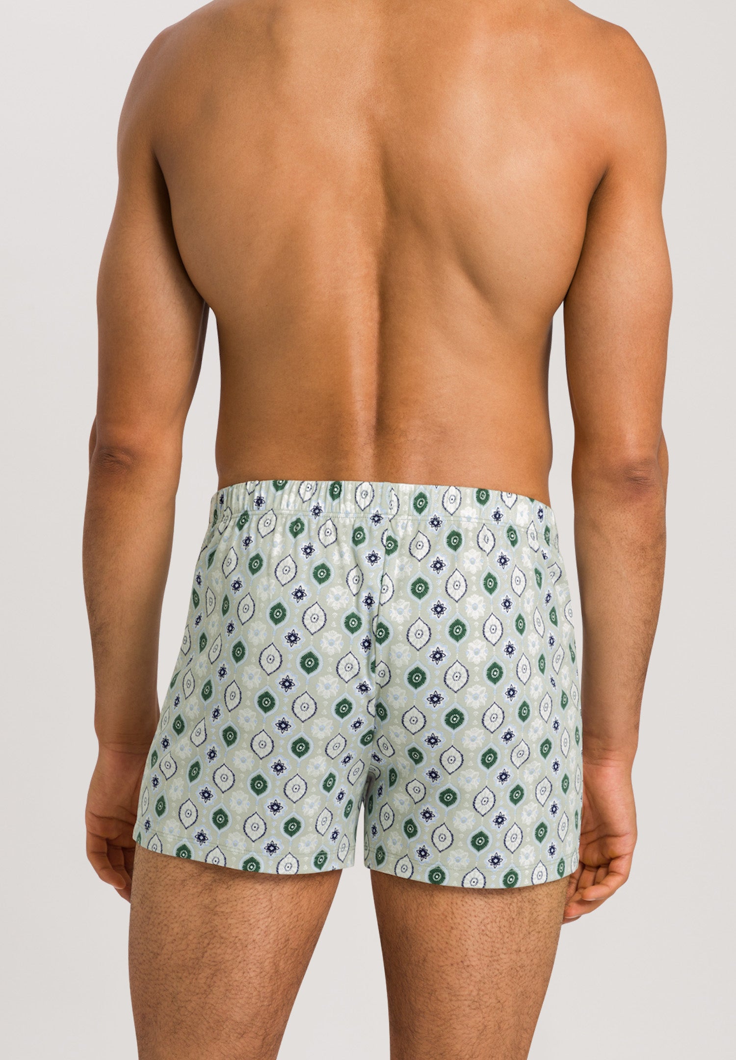 73290 Fancy Jersey KNIT BOXERS - 1234 Floral Minimal