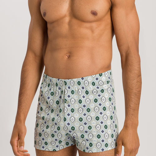 73290 Fancy Jersey KNIT BOXERS - 1234 Floral Minimal