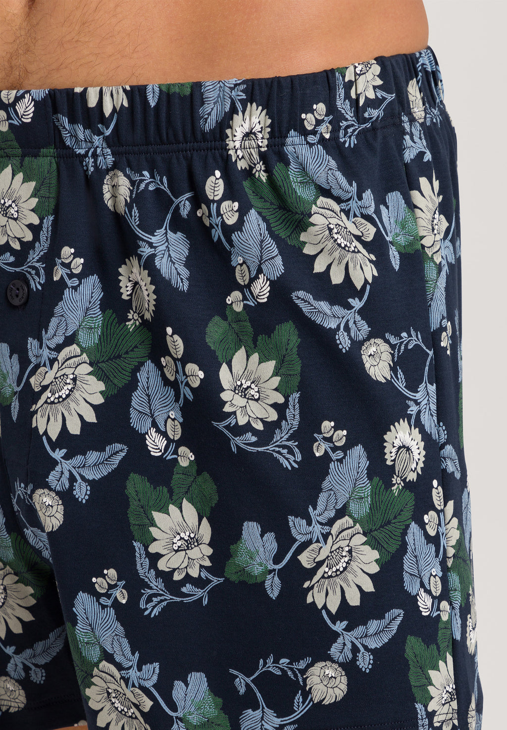 73290 Fancy Jersey KNIT BOXERS - 1251 Fine Lined Print