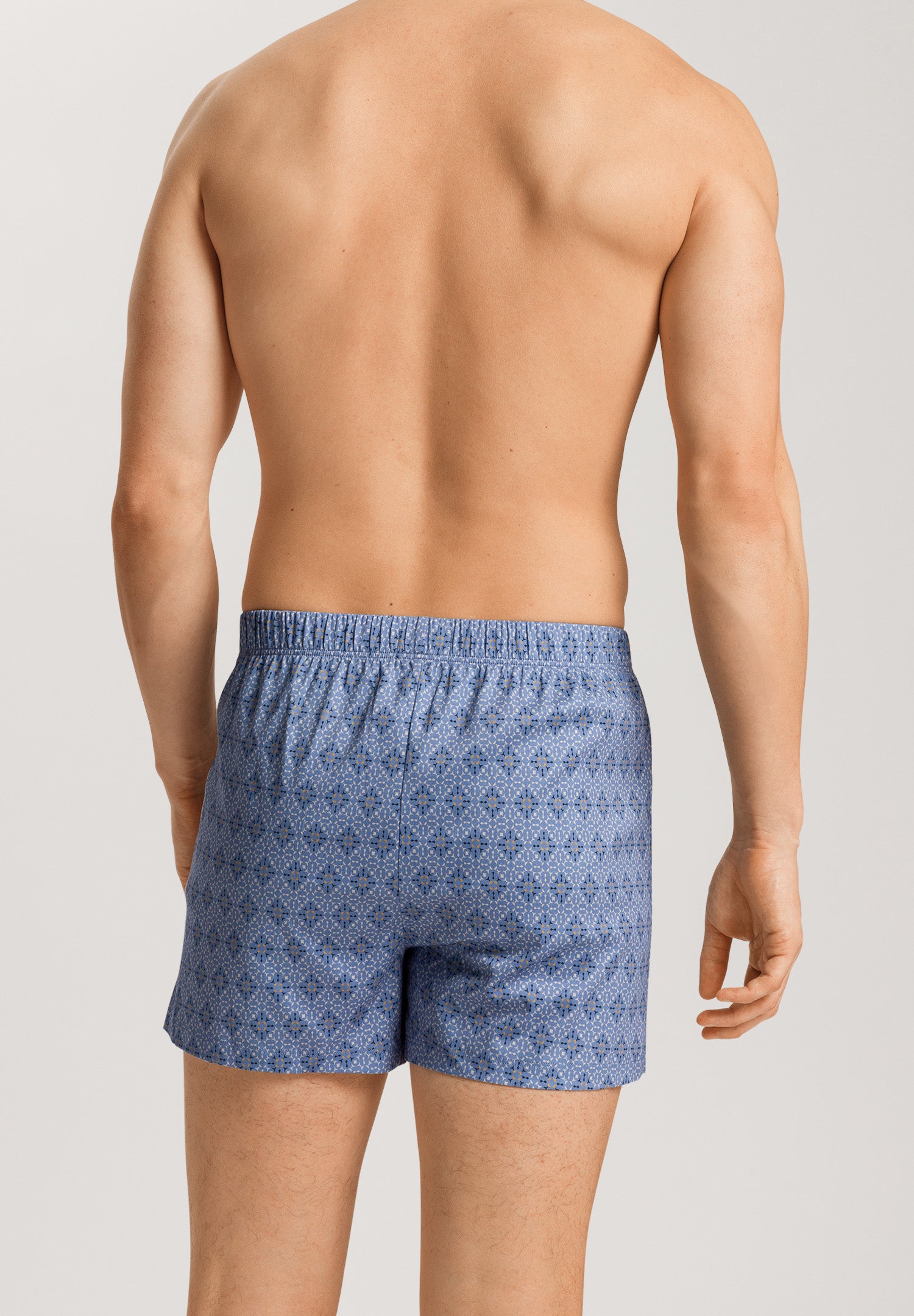 73290 Fancy Jersey KNIT BOXERS - 2885 Blue Mosaic