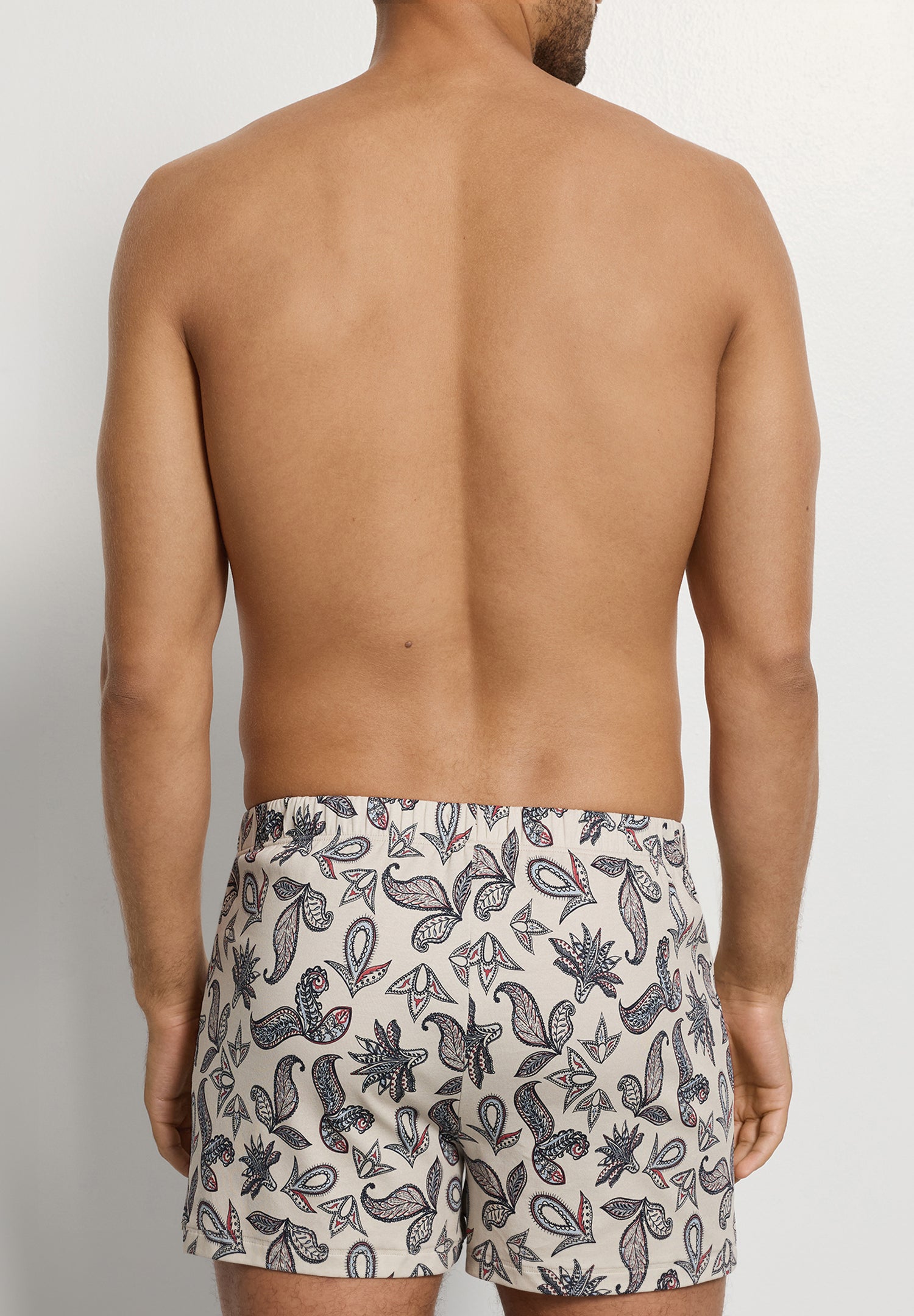 Fancy Jersey Cotton Knit Boxers | Maritime Paisley 73290-3101