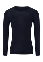 73402 Woolen Silk M Long Sleeve Shirt - 1610 Deep Navy