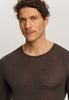 Woolen Silk M 	wool And Silk Fitted Top | Earthy Ink 73402-2147