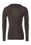 Woolen Silk M 	wool And Silk Fitted Top | Earthy Ink 73402-2147