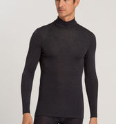 73403 Woolen Silk Turtleneck Shirt - 176 Anthrazit