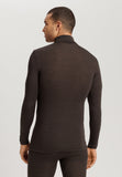 Woolen Silk M Thermal Turtleneck | Earthy Ink 73403-2147