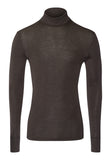Woolen Silk M Thermal Turtleneck | Earthy Ink 73403-2147