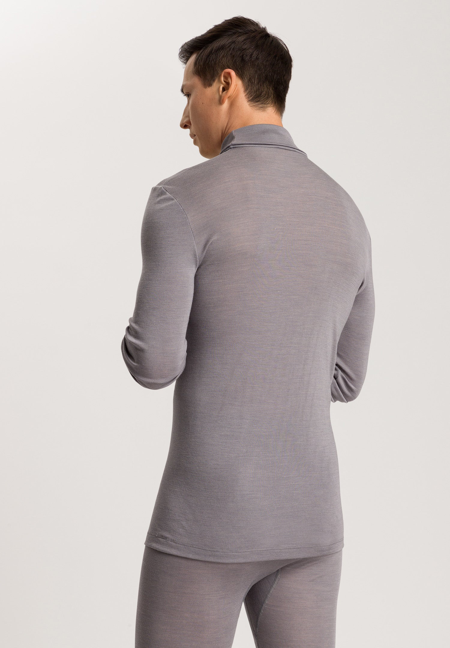 73403 Woolen Silk M Turtleneck Shirt - 2686 Nordic Grey