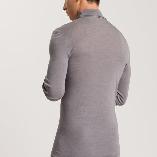 73403 Woolen Silk M Turtleneck Shirt - 2686 Nordic Grey