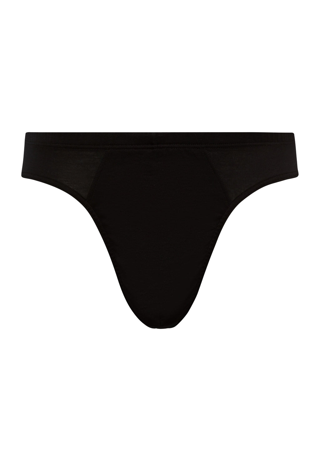 73501 Cotton Sporty 3/4 Brief - 199 Black
