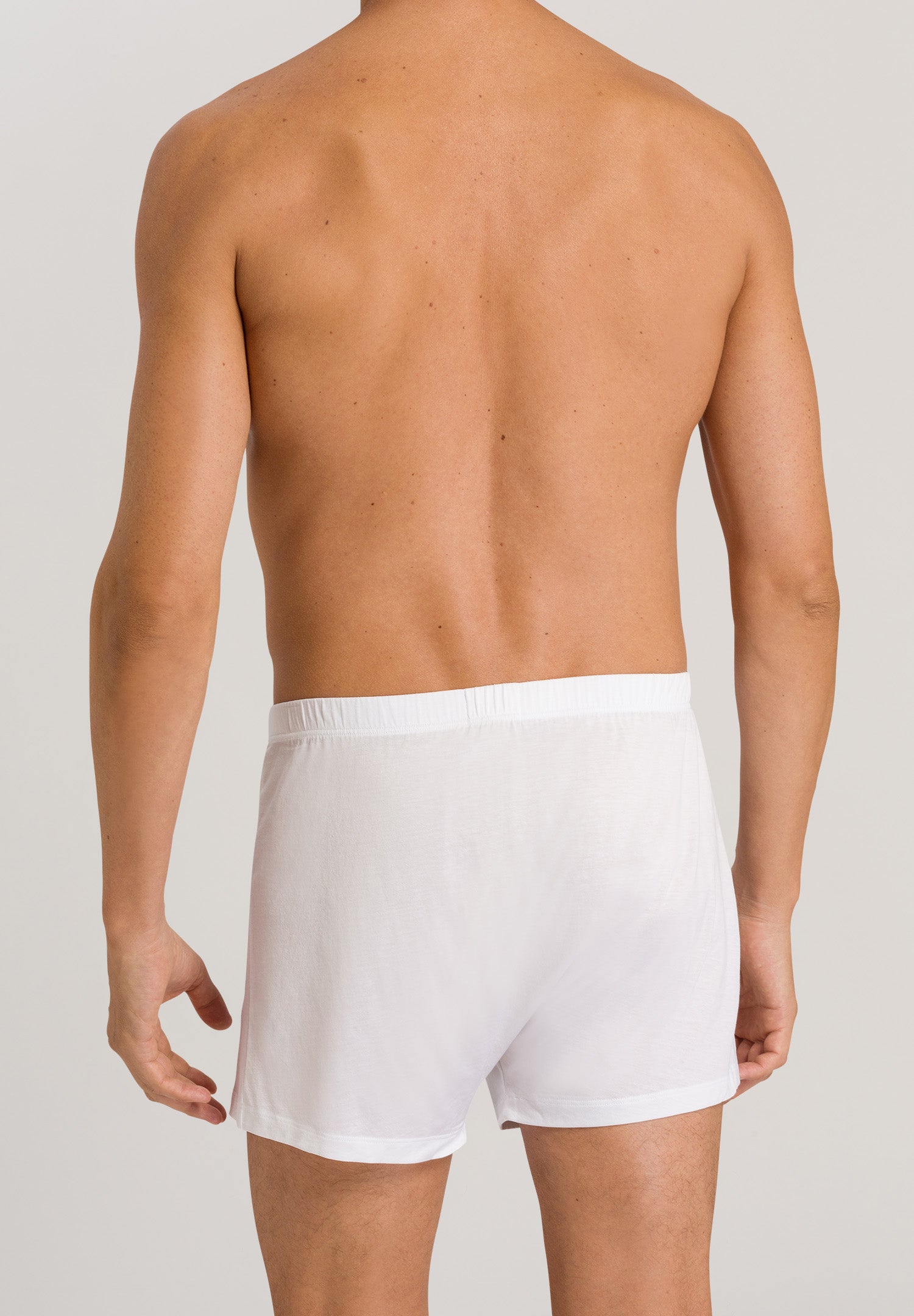 73505 Cotton Sporty Knit Boxer With Button Fly - 101 White