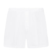 73505 Cotton Sporty Knit Boxer With Button Fly - 101 White