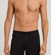 73505 Cotton Sporty Knit Boxer With Button Fly - 199 Black