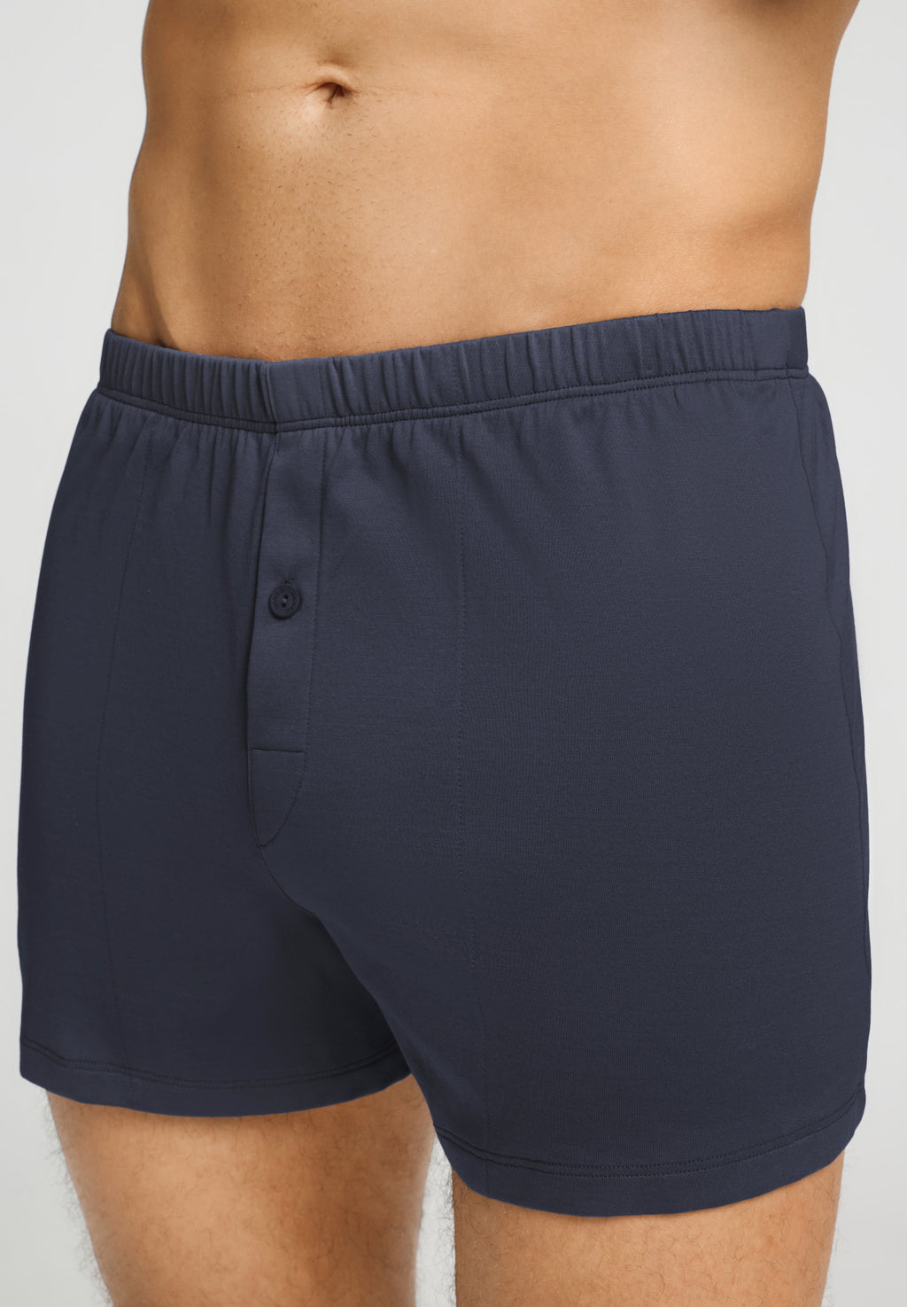 Cotton Sporty Button Fly Cotton Boxer | Stormy Gray 73505-2139