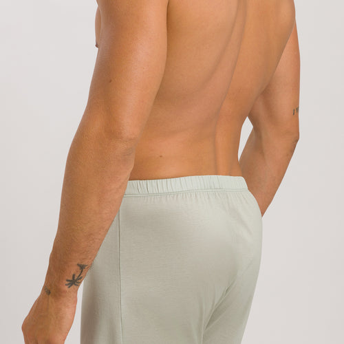 73505 Cotton Sporty Knit Boxer With Button Fly - 2168 Mineral Green