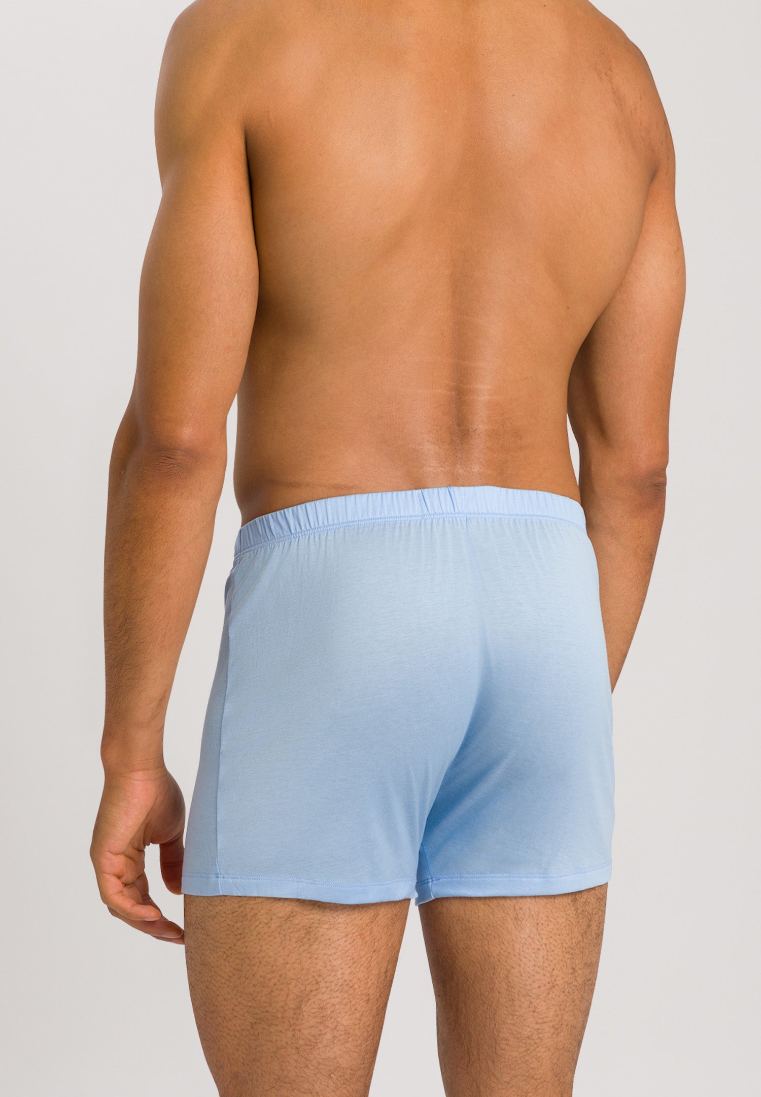 73505 Cotton Sporty Knit Boxer With Button Fly - 2531 Placid Blue