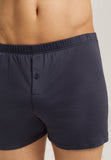Cotton Sporty Knit Boxer With Button Fly | Ombre Blue 73505-2635