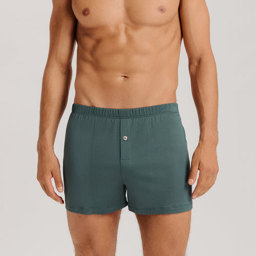 Cotton Sporty Knit Boxer With Button Fly | Herbal Tea 73505-2741