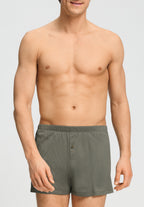 Cotton Sporty Button Fly Cotton Boxer | Smokey Olive 73505-2789