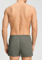 Cotton Sporty Button Fly Cotton Boxer | Smokey Olive 73505-2789