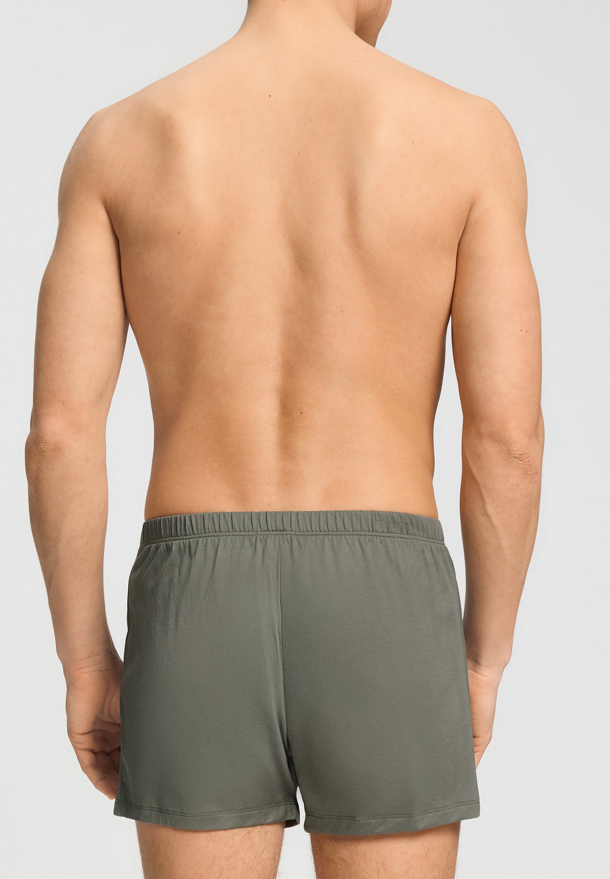 Cotton Sporty Button Fly Cotton Boxer | Smokey Olive 73505-2789