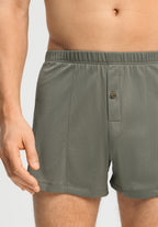 Cotton Sporty Button Fly Cotton Boxer | Smokey Olive 73505-2789