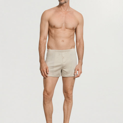 Cotton Sporty Knit Boxer With Button Fly | Moon 73505-2824