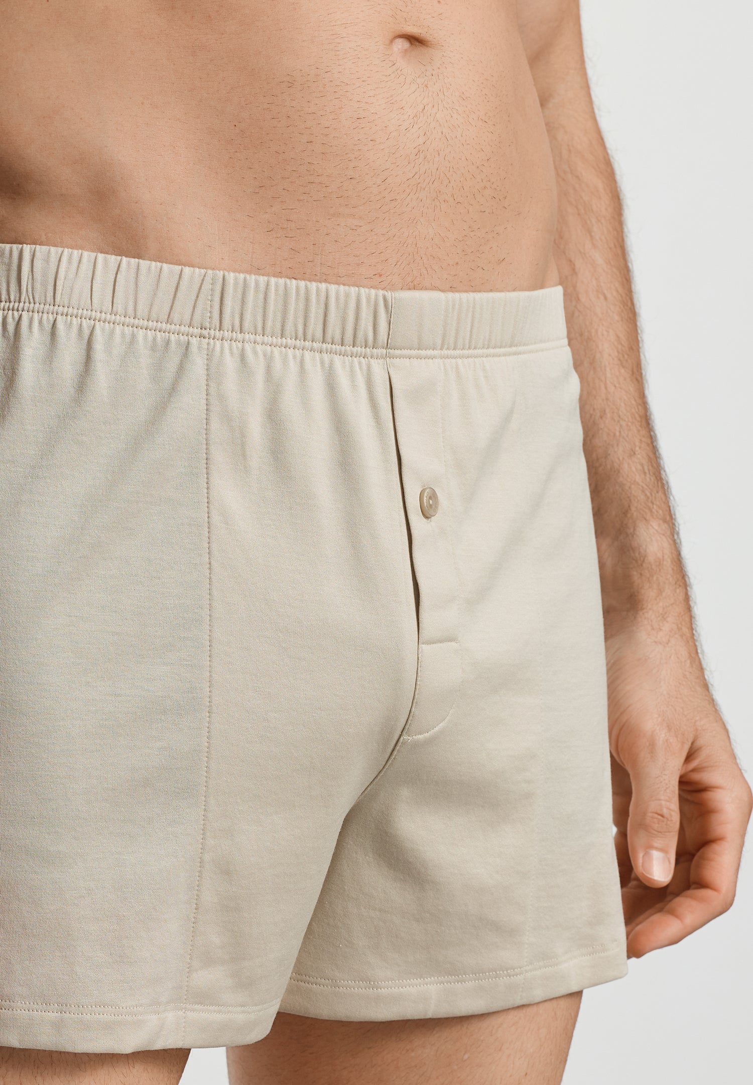 Cotton Sporty Knit Boxer With Button Fly | Moon 73505-2824
