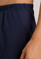 73505 Cotton Sporty Knit Boxer With Button Fly - 593 Midnight Navy