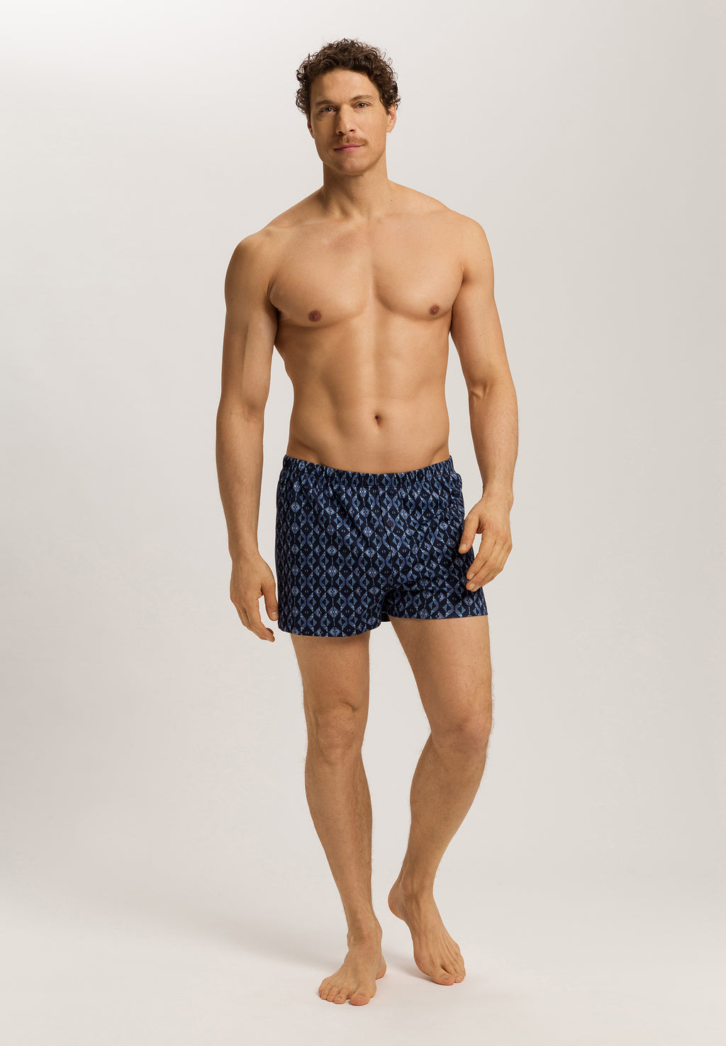 Cotton Sporty Cotton Boxers | Blue Diamonds 73506-3023
