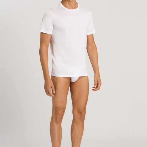 73511 Cotton Sporty Crewneck T-Shirt - 101 White