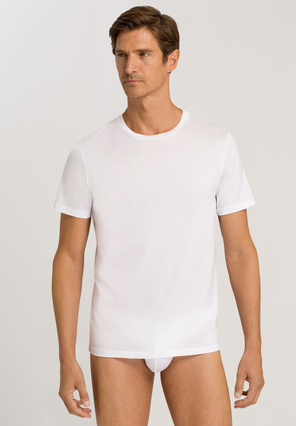 73511 Cotton Sporty Crewneck T-Shirt - 101 White