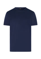 Cotton Sporty Crew Neck Cotton T-Shirt | Deep Navy 73511-1610