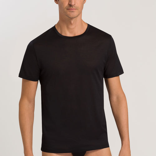 73511 Cotton Sporty Crewneck T-Shirt - 199 Black