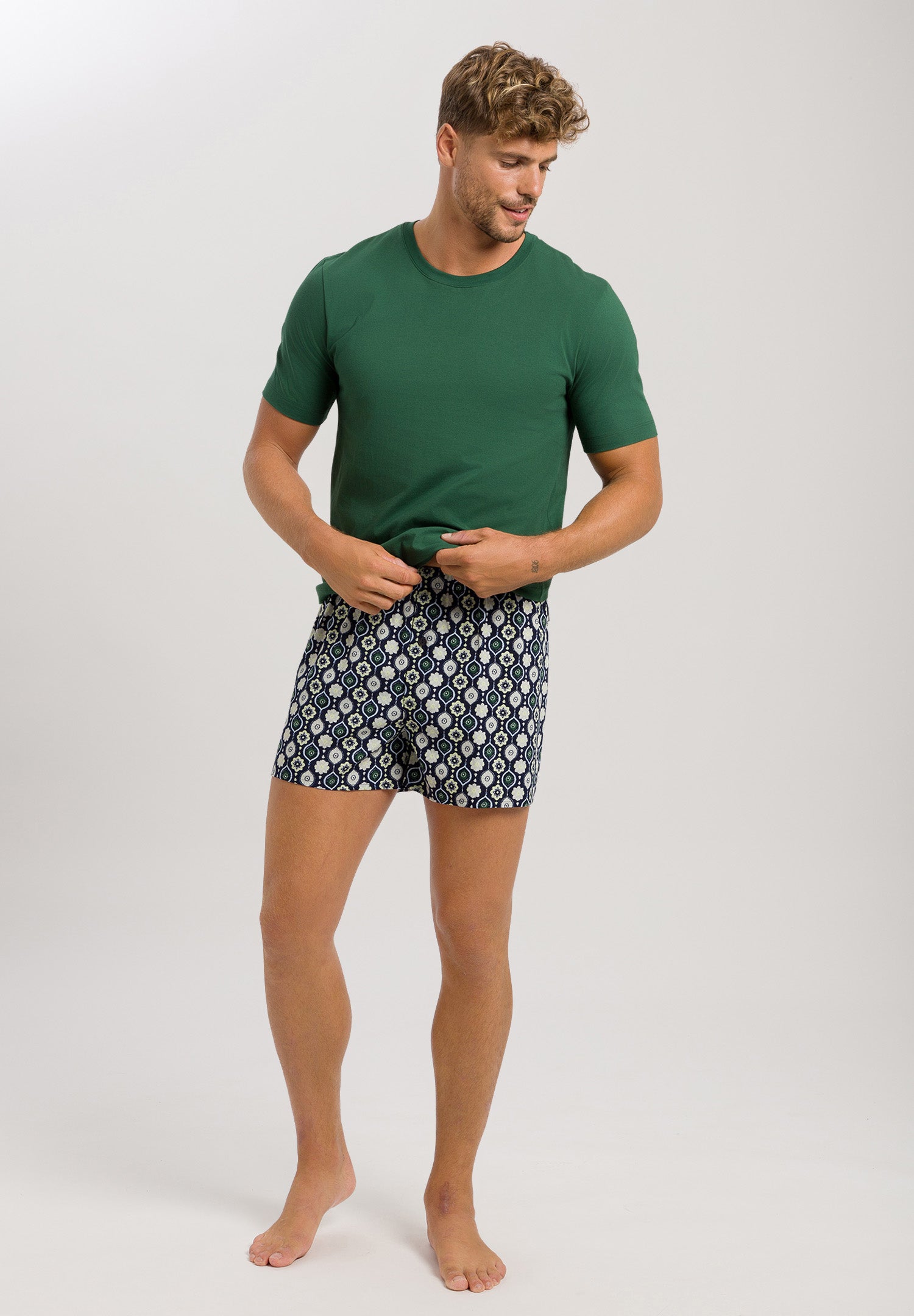 74013 Fancy Woven Boxer - 1231 Stitched Minimal