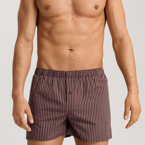 74013 Fancy Woven Boxer - 2863 Dark Wine Stripe