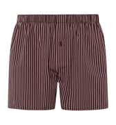 74013 Fancy Woven Boxer - 2863 Dark Wine Stripe