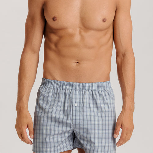 Fancy Woven Boxer | Sea Breeze Check 74013-3017