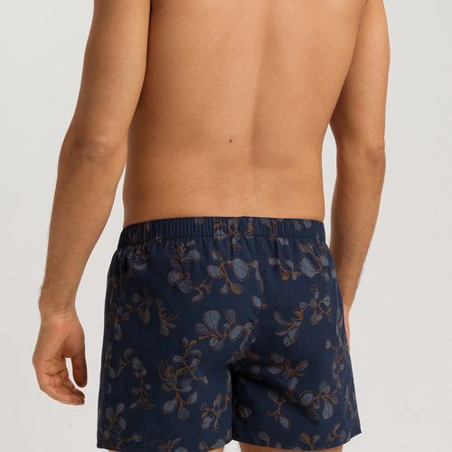 Fancy Woven Boxer | Navy Ink Leaves 74013-3033