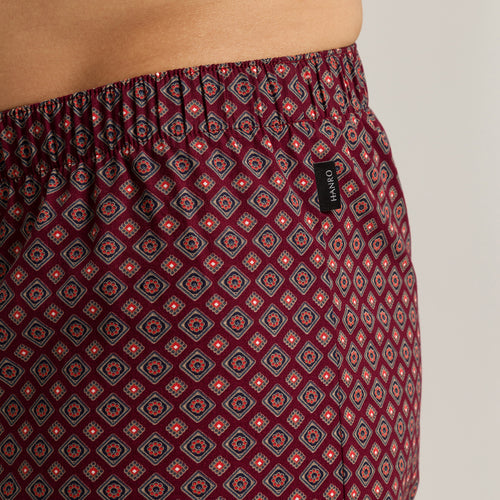Fancy Woven Boxer | Red Gems Print 74013-3036