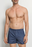 Fancy Woven Cotton Boxer | Squared Harmony 74013-3100