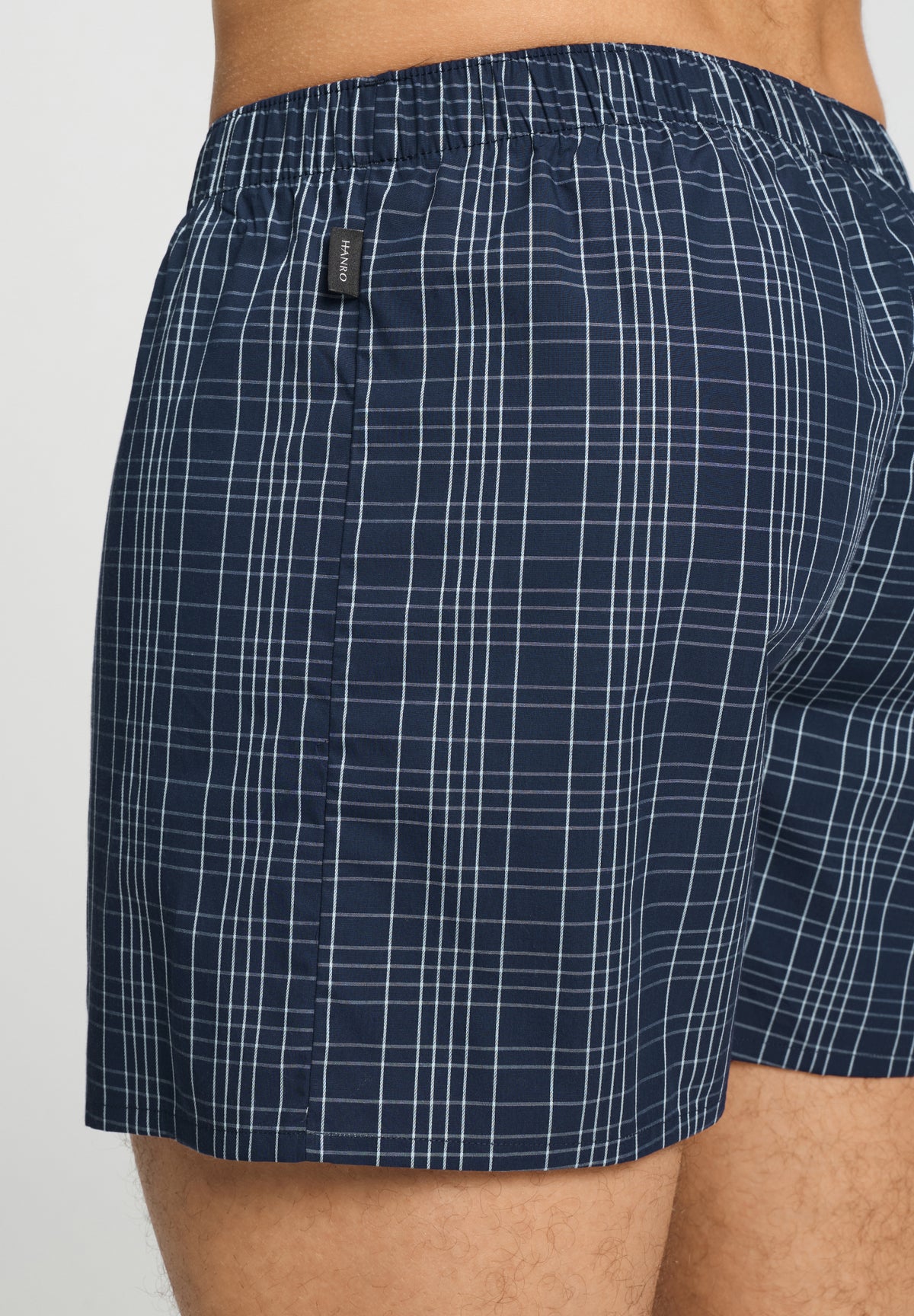 Fancy Woven Cotton Boxer | Checked Blue 74013-3131