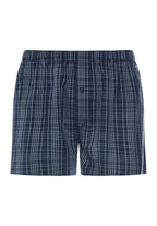 Fancy Woven Cotton Boxer | Checked Blue 74013-3131