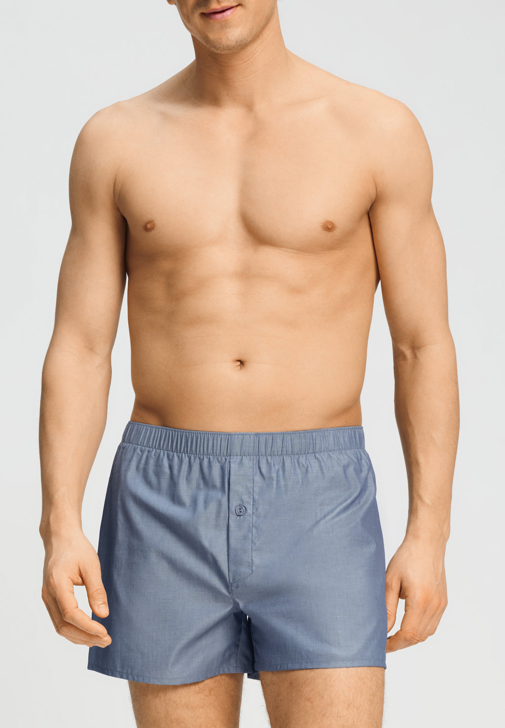 Fancy Woven Cotton Boxer | Chambray Blue 74013-3167