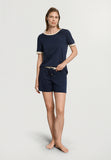 Laura Cotton Blend Pajama Set | Deep Navy 74262-1610