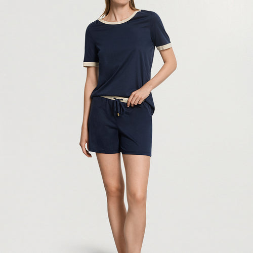 Laura Cotton Blend Pajama Set | Deep Navy 74262-1610